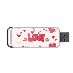 Hand Drawn Valentines Day Element Collection Portable Usb Flash (two Sides) by Vaneshart