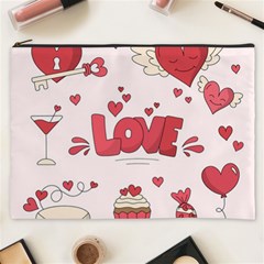 Hand Drawn Valentines Day Element Collection Cosmetic Bag (xxxl) by Vaneshart