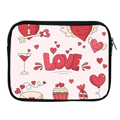 Hand Drawn Valentines Day Element Collection Apple Ipad 2/3/4 Zipper Cases by Vaneshart