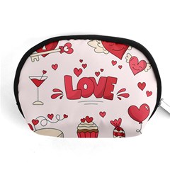 Hand Drawn Valentines Day Element Collection Accessory Pouch (medium) by Vaneshart