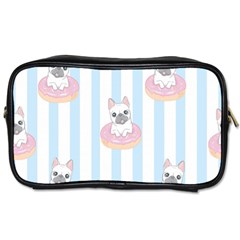 French Bulldog Dog Seamless Pattern Toiletries Bag (two Sides) by Vaneshart