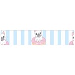 French Bulldog Dog Seamless Pattern Small Flano Scarf Front