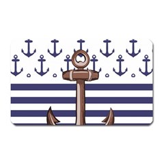 Anchor Background Design Magnet (rectangular) by Vaneshart