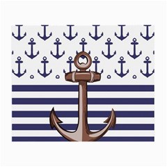 Anchor Background Design Small Glasses Cloth by Vaneshart