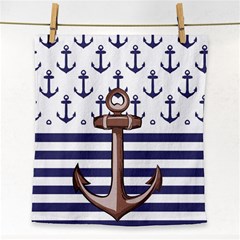 Anchor Background Design Face Towel by Vaneshart