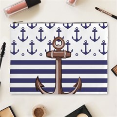 Anchor Background Design Cosmetic Bag (xl) by Vaneshart