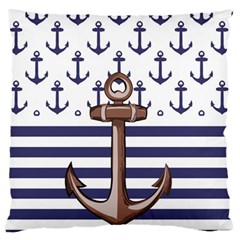 Anchor Background Design Standard Flano Cushion Case (two Sides) by Vaneshart