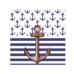 Anchor Background Design Small Satin Scarf (square) by Vaneshart