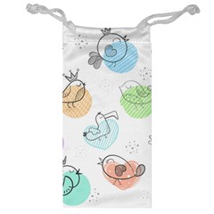 Cartoon Bird Cute Doodle Bird Jewelry Bag by Vaneshart