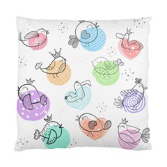 Cartoon Bird Cute Doodle Bird Standard Cushion Case (two Sides) by Vaneshart