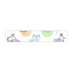 Cartoon Bird Cute Doodle Bird Flano Scarf (Mini) Front