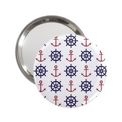 Nautical Seamless Pattern 2 25  Handbag Mirrors by Vaneshart