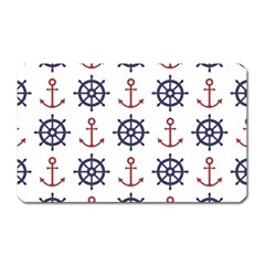 Nautical Seamless Pattern Magnet (rectangular) by Vaneshart