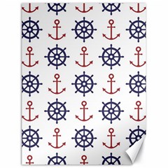 Nautical Seamless Pattern Canvas 18  X 24  by Vaneshart