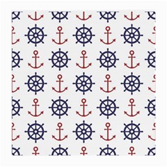 Nautical Seamless Pattern Medium Glasses Cloth (2 Sides) by Vaneshart