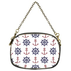 Nautical Seamless Pattern Chain Purse (one Side) by Vaneshart