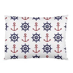 Nautical Seamless Pattern Pillow Case by Vaneshart