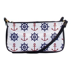 Nautical Seamless Pattern Shoulder Clutch Bag by Vaneshart