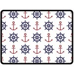 Nautical Seamless Pattern Fleece Blanket (Large)  80 x60  Blanket Front