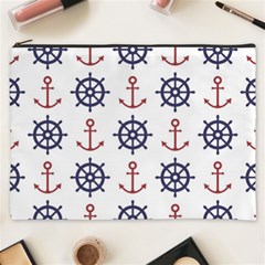 Nautical Seamless Pattern Cosmetic Bag (xxxl) by Vaneshart