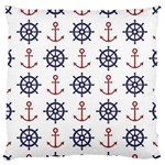 Nautical Seamless Pattern Standard Flano Cushion Case (One Side) Front