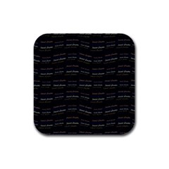 Sweet Dreams Phrase Motif Typographic Pattern Rubber Square Coaster (4 Pack)  by dflcprintsclothing