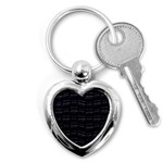 Sweet Dreams Phrase Motif Typographic Pattern Key Chain (Heart) Front