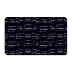 Sweet Dreams Phrase Motif Typographic Pattern Magnet (rectangular) by dflcprintsclothing