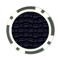 Sweet Dreams Phrase Motif Typographic Pattern Poker Chip Card Guard