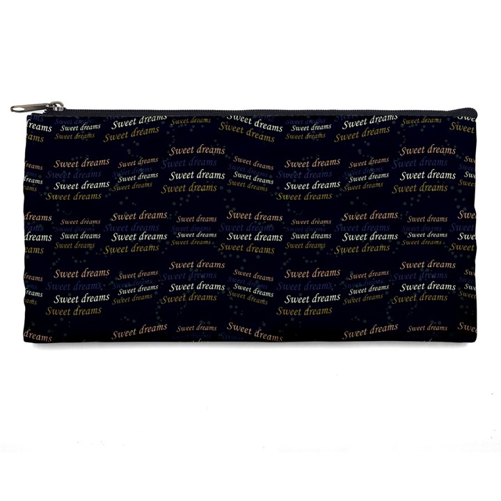 Sweet Dreams Phrase Motif Typographic Pattern Pencil Cases