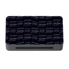 Sweet Dreams Phrase Motif Typographic Pattern Memory Card Reader With Cf