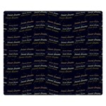 Sweet Dreams Phrase Motif Typographic Pattern Double Sided Flano Blanket (Small)  50 x40  Blanket Front