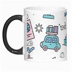 Transportation Seamless Pattern Morph Mugs Left