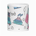 Transportation Seamless Pattern Morph Mugs Center