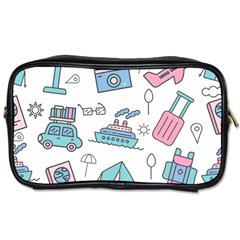 Transportation Seamless Pattern Toiletries Bag (one Side) by Vaneshart