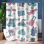 Transportation Seamless Pattern Shower Curtain 60  x 72  (Medium)  60 x72  Curtain