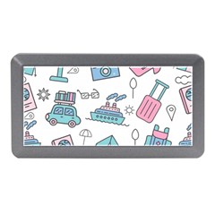 Transportation Seamless Pattern Memory Card Reader (mini) by Vaneshart