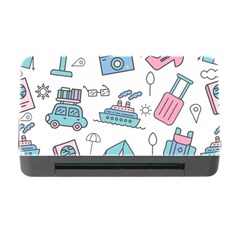 Transportation Seamless Pattern Memory Card Reader With Cf by Vaneshart