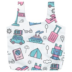 Transportation Seamless Pattern Full Print Recycle Bag (xxxl) by Vaneshart