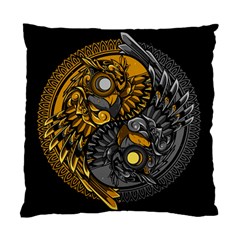 Yin Yang Owl Doodle Ornament Illustration Standard Cushion Case (one Side) by Vaneshart