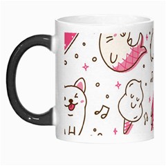 Cute Animals Seamless Pattern Kawaii Doodle Style Morph Mugs by Vaneshart