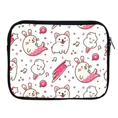 Cute Animals Seamless Pattern Kawaii Doodle Style Apple Ipad 2/3/4 Zipper Cases by Vaneshart