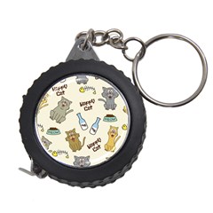 Happy Cats Pattern Background Measuring Tape by Vaneshart