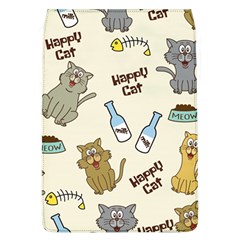 Happy Cats Pattern Background Removable Flap Cover (l) by Vaneshart