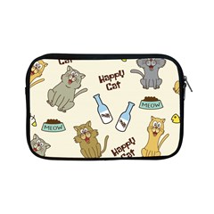 Happy Cats Pattern Background Apple Ipad Mini Zipper Cases by Vaneshart