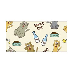 Happy Cats Pattern Background Yoga Headband by Vaneshart