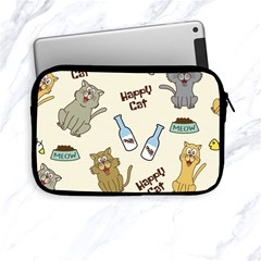 Happy Cats Pattern Background Apple Ipad Mini Zipper Cases by Vaneshart