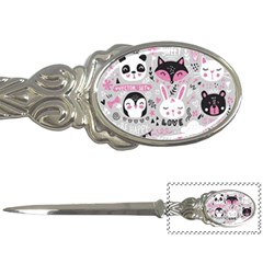 Big Set With Cute Cartoon Animals Bear Panda Bunny Penguin Cat Fox Letter Opener by Vaneshart