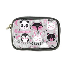 Big Set With Cute Cartoon Animals Bear Panda Bunny Penguin Cat Fox Coin Purse by Vaneshart