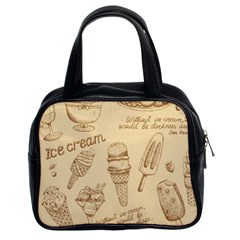 Ice Cream Vintage Pattern Classic Handbag (two Sides)